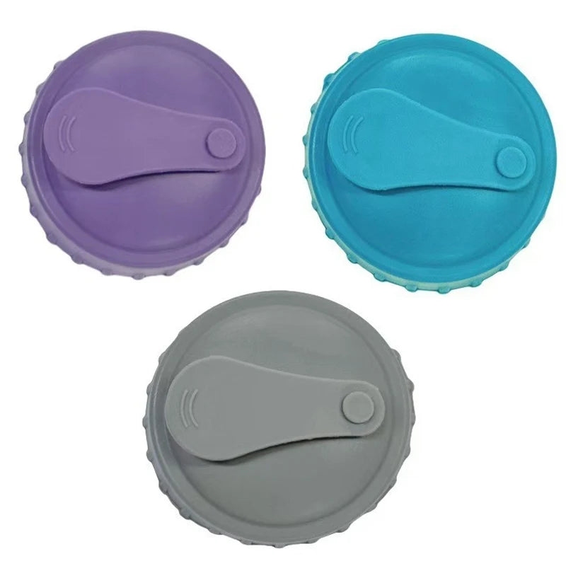 Reusable Silicone Soda Can Lid – Beer & Drink Can Stopper Silicone Can Lid PLUSH 3Pcs
