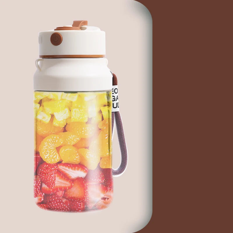 Portable Mini Blender USB Rechargeable Personal Smoothie Maker Personal Blender PLUSH Brown
