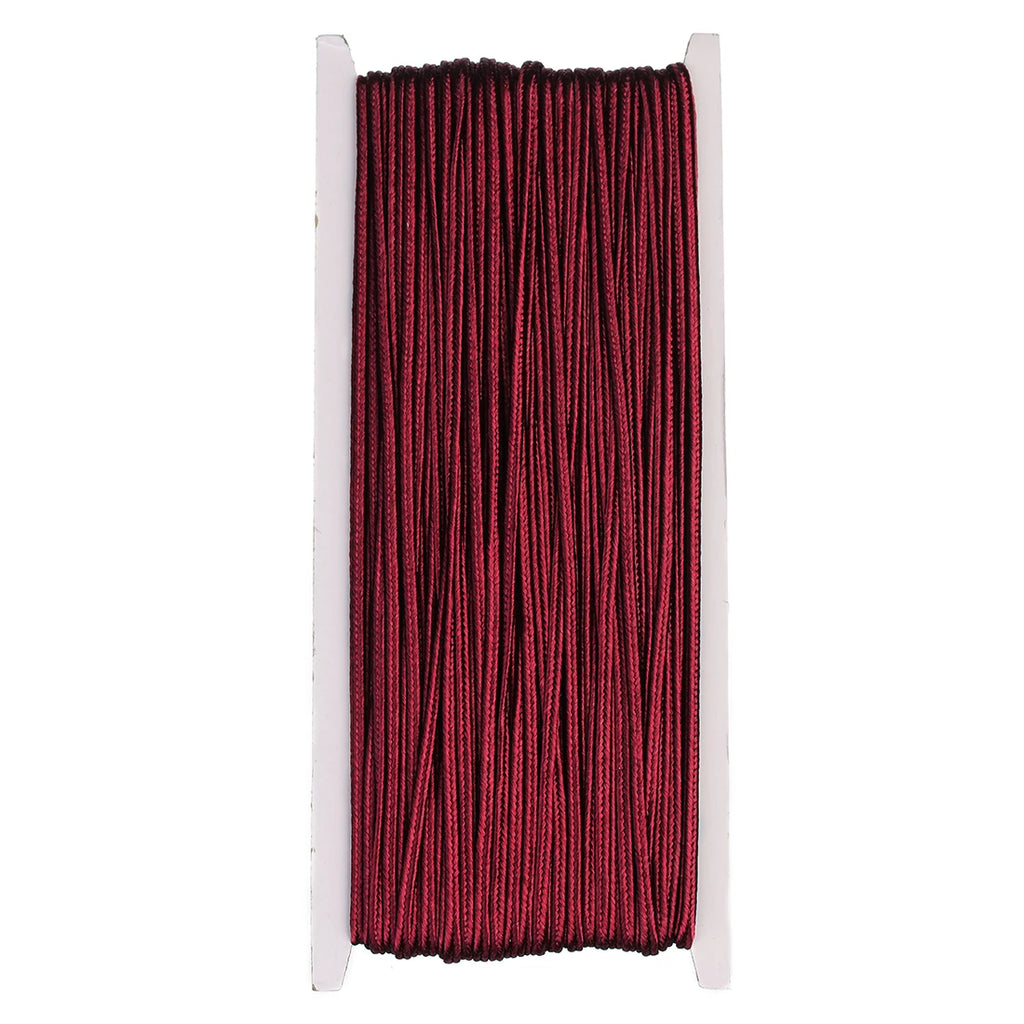 30 Yards Shiny Lurex Soutache Cord – Multicolor Braided Rope Braided Jewelry Cord PLUSH dark red