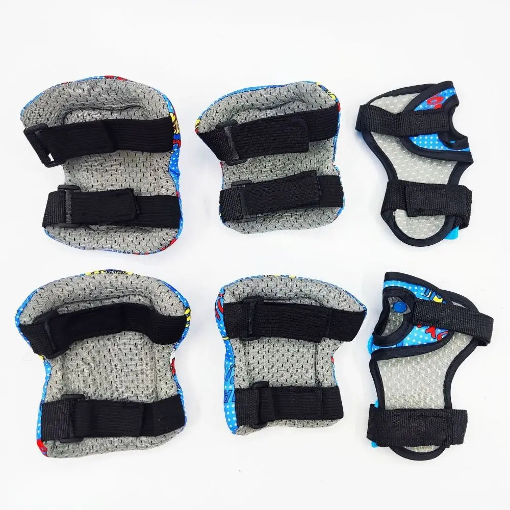 Kids 6-in-1 Protective Gear Set – Knee, Elbow & Wrist Guards Kids Protective Gear PLUSH