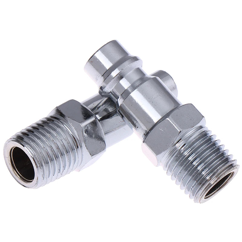 1/4" NPT Pneumatic Quick Coupling Male Connector US EU Style Pneumatic Fitting PLUSH