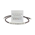 Engraved Titanium Steel Adjustable Hand-Woven Bracelet Woven Engraved Bracelet PLUSH K