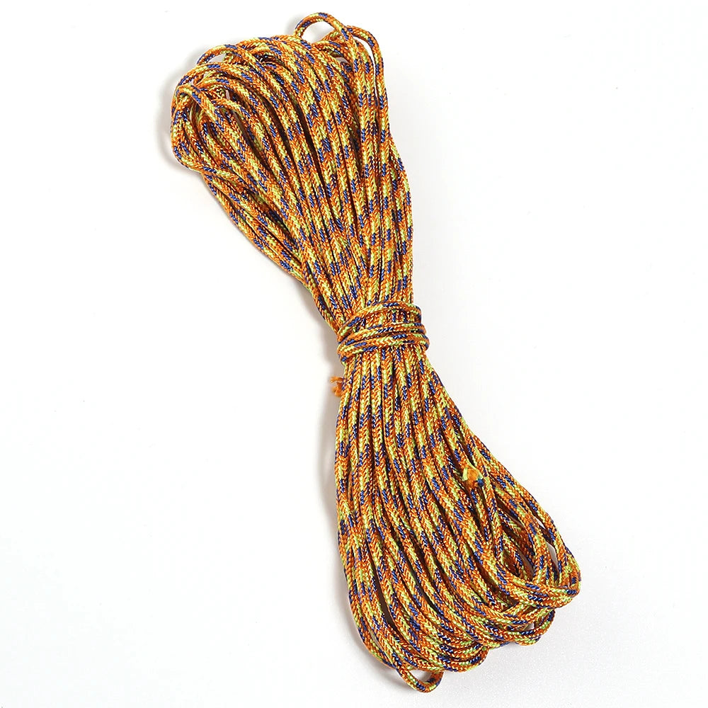 10 Yards 2mm Camouflage Polyester Braided Paracord DIY Cord Braided Paracord Rope PLUSH orange purple