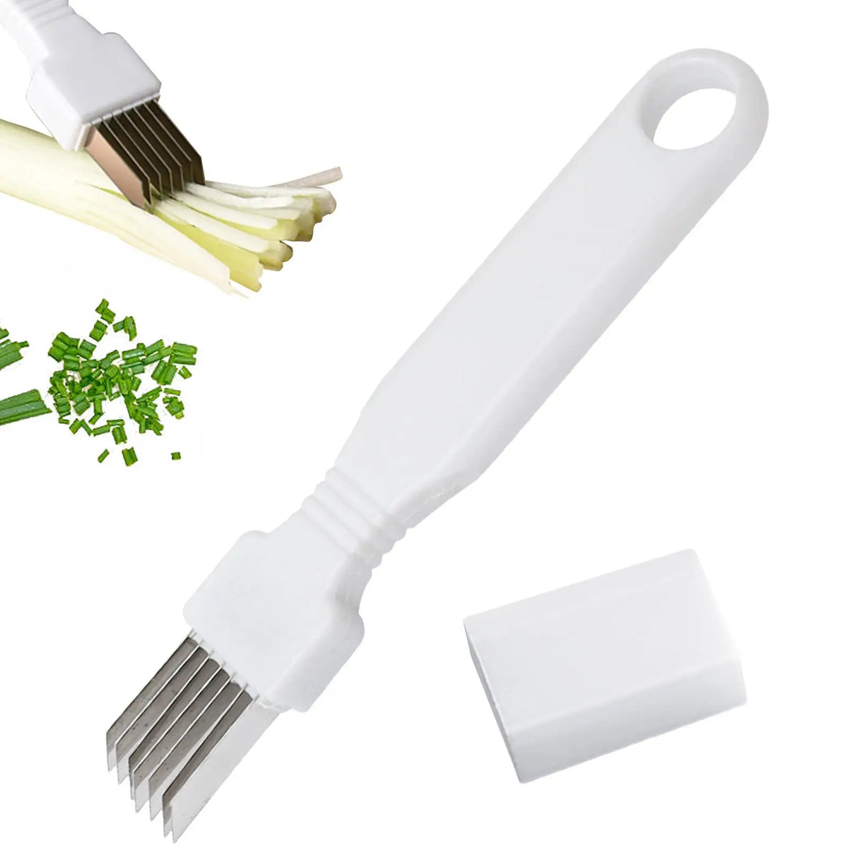 Stainless Steel Scallion Slicer & Vegetable Shredder Vegetable Slicer PLUSH