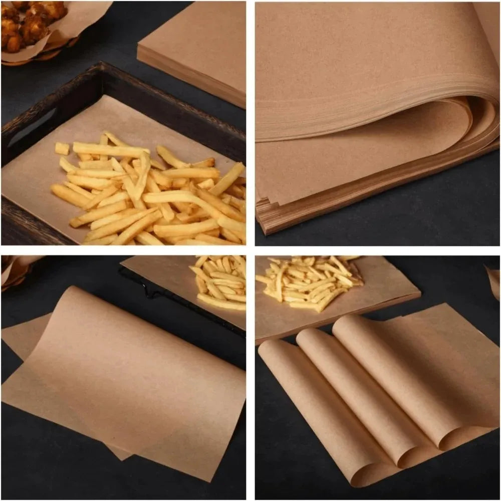 Precut Non-Stick Parchment Baking Paper for Air Fryer & Oven Parchment Baking Paper PLUSH