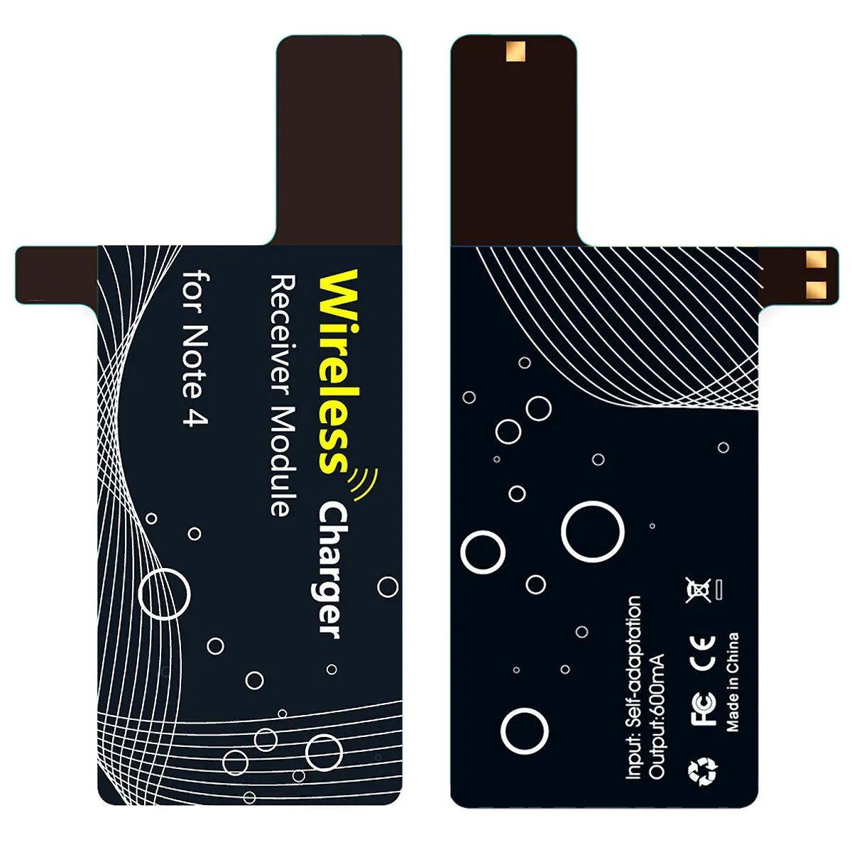Qifull QRN4 Wireless Charging Receiver for Galaxy Note 4 – Qi Wireless Charging Receiver PLUSH