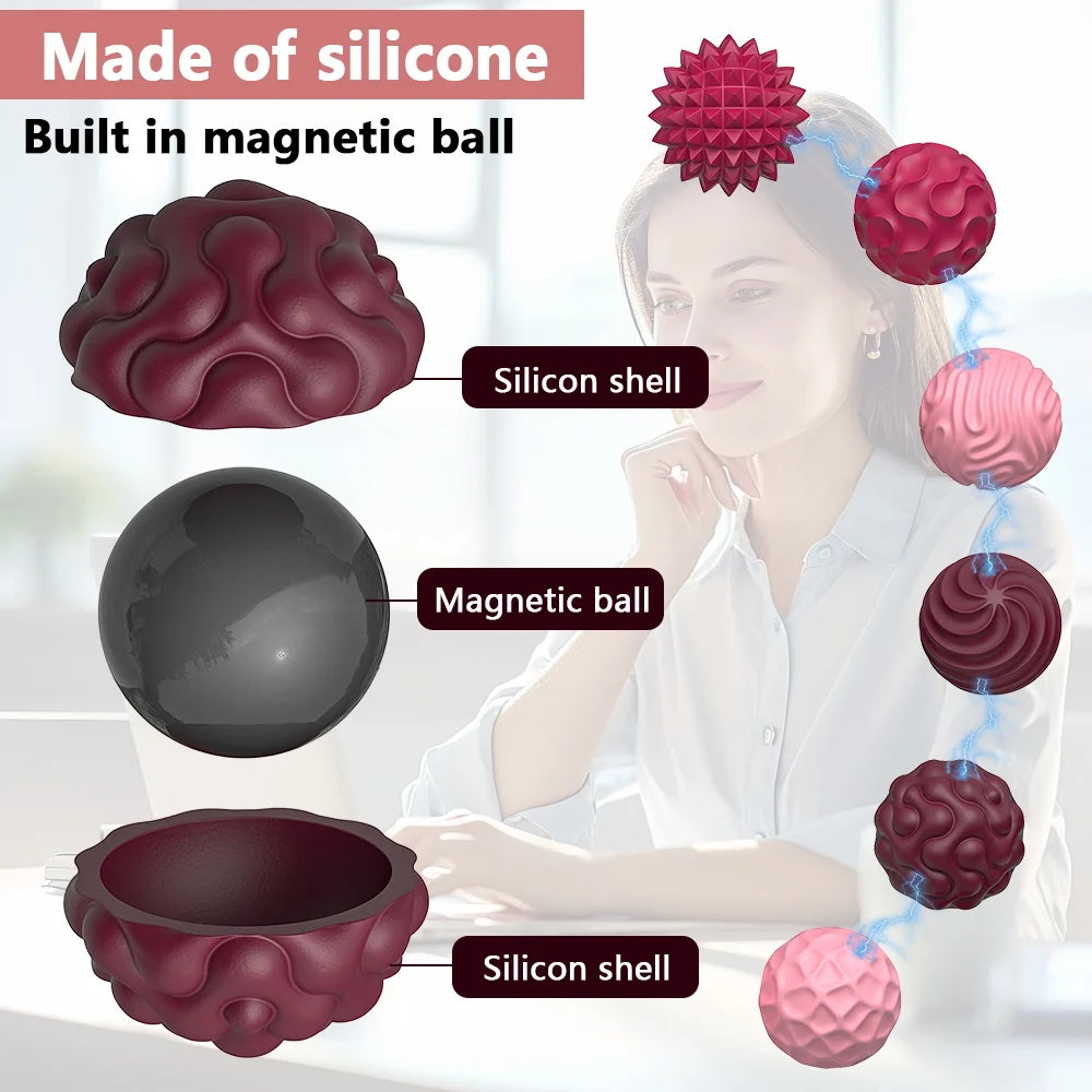 Silicone Magnetic Fidget Balls | Sensory Toy – 6 or 12 Pcs Magnetic Fidget Toy PLUSH