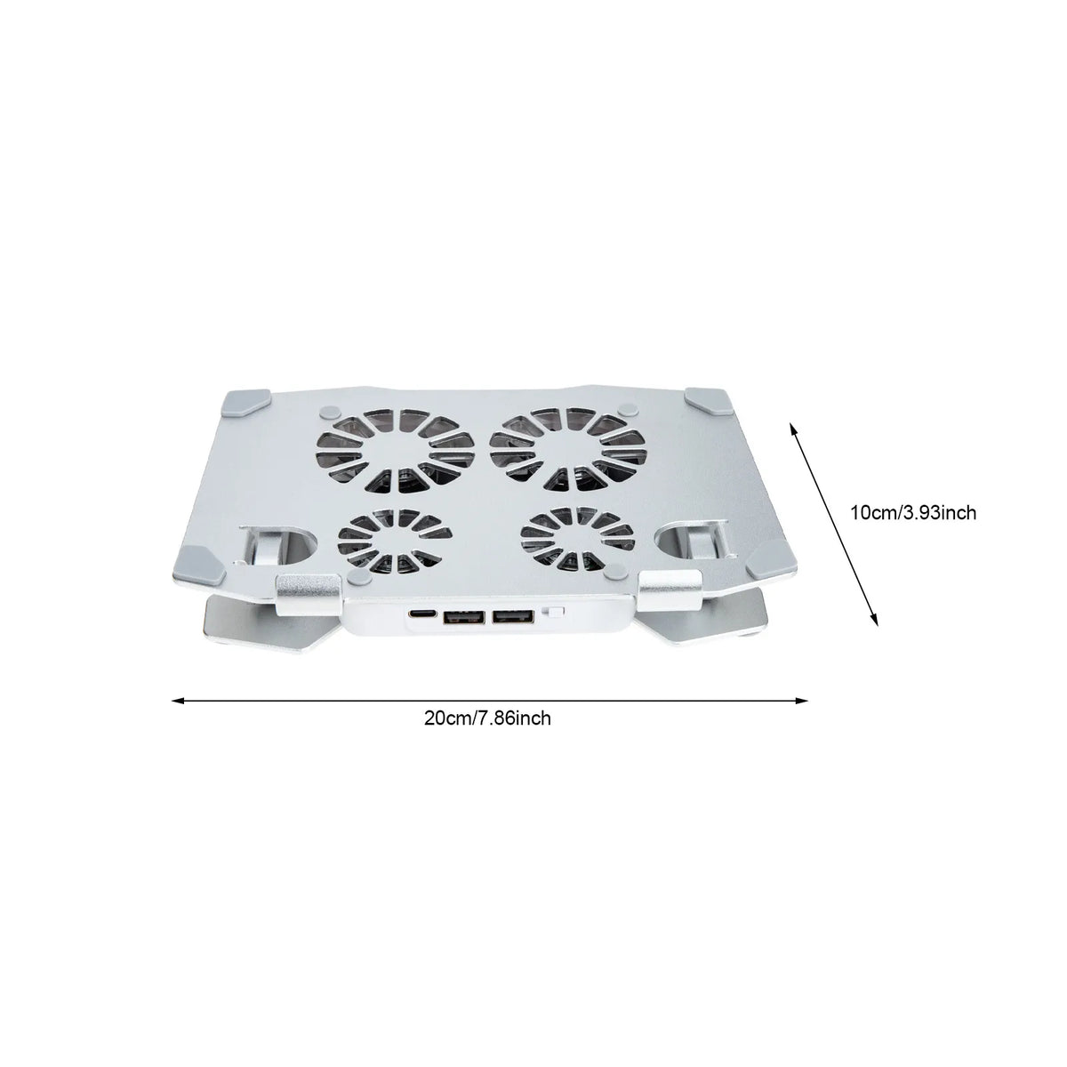 Foxnovo Laptop Cooling Stand 4 Silent Fans 180° Dual USB Laptop Cooling Stand PLUSH