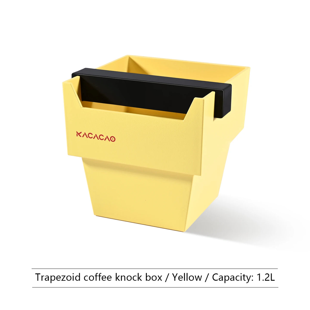 KACACAO Coffee Knock Box – Espresso Grounds Dump Bin Coffee Knock Box PLUSH Yellow