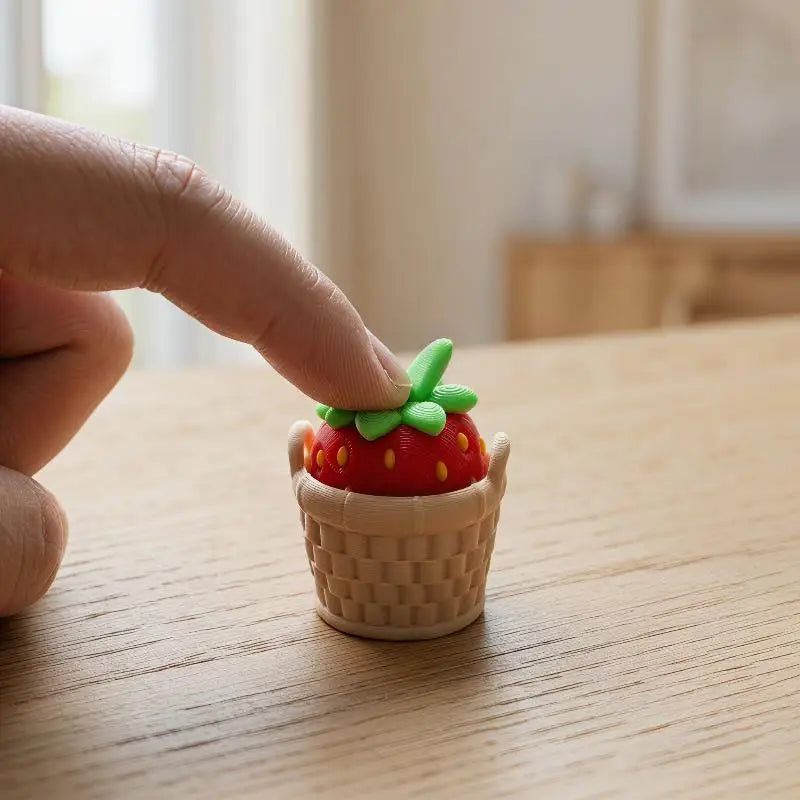 3D Printed Fruit Fidget Clicker Toy | Eco PLA | Kids & Adults Fidget Clicker Toy PLUSH