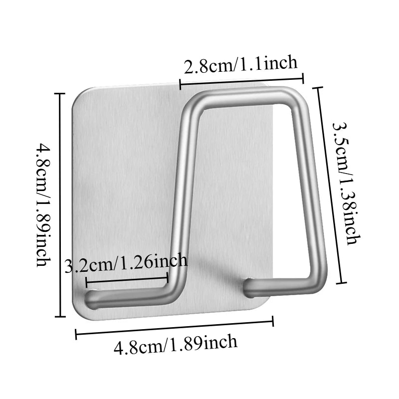 Stainless Steel Sink Sponge Rack – Draining Holder 2/4pcs Sink Sponge Rack PLUSH