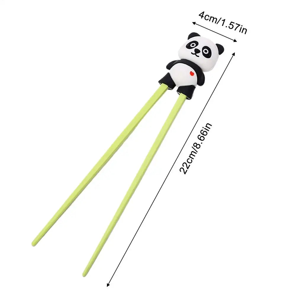Kids Panda Training Chopsticks | Cute Learning Chopsticks Kids Training Chopsticks PLUSH Green