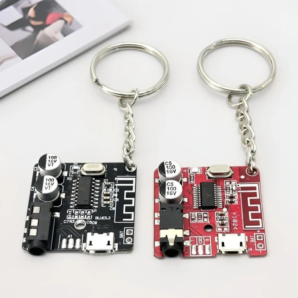 PCB Circuit Board Keychain – Cyberpunk Tech Key Fob Novelty Keychain PLUSH