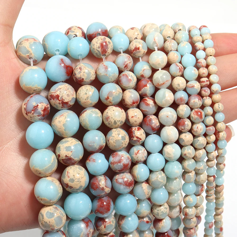 Agalmatolite Natural Stone Beads 4–12mm | DIY Jewelry Natural Stone Beads PLUSH