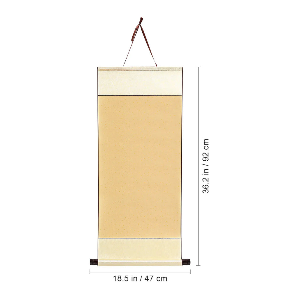 Blank Hanging Scroll Paper – Chinese Calligraphy & Painting Calligraphy Scroll Paper PLUSH Light Yellow