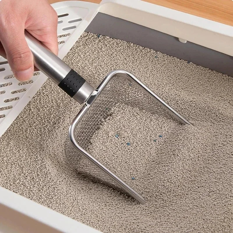 Stainless Steel Cat Litter Scoop – Rust-Resistant & Ergonomic Cat Litter Scoop PLUSH