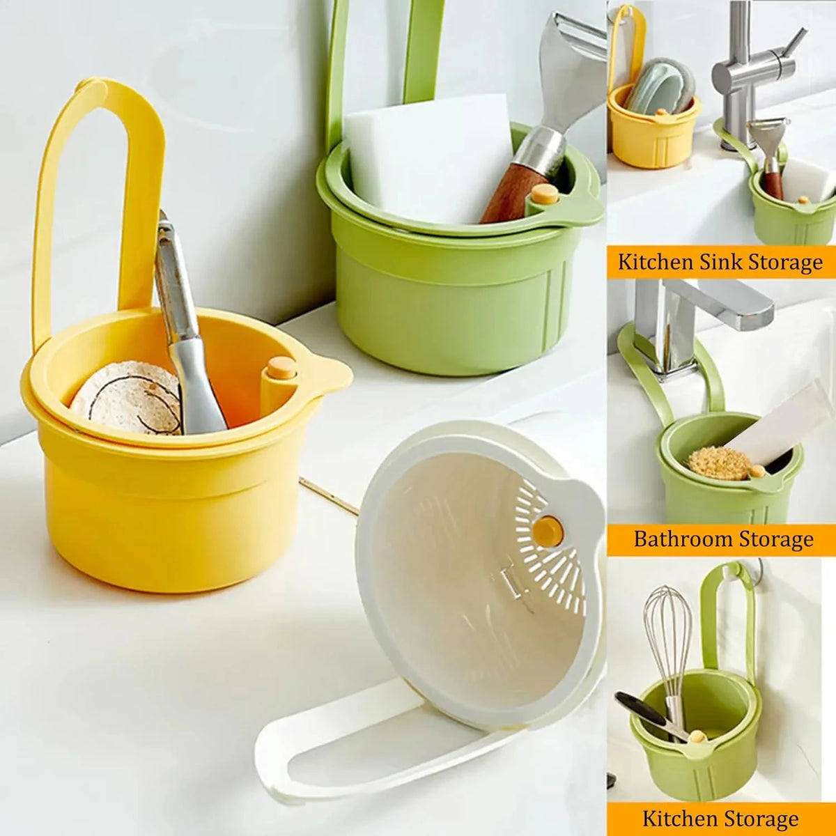 Kitchen Sink Strainer & Fruit Vegetable Drainer Basket Kitchen Drain Basket PLUSH