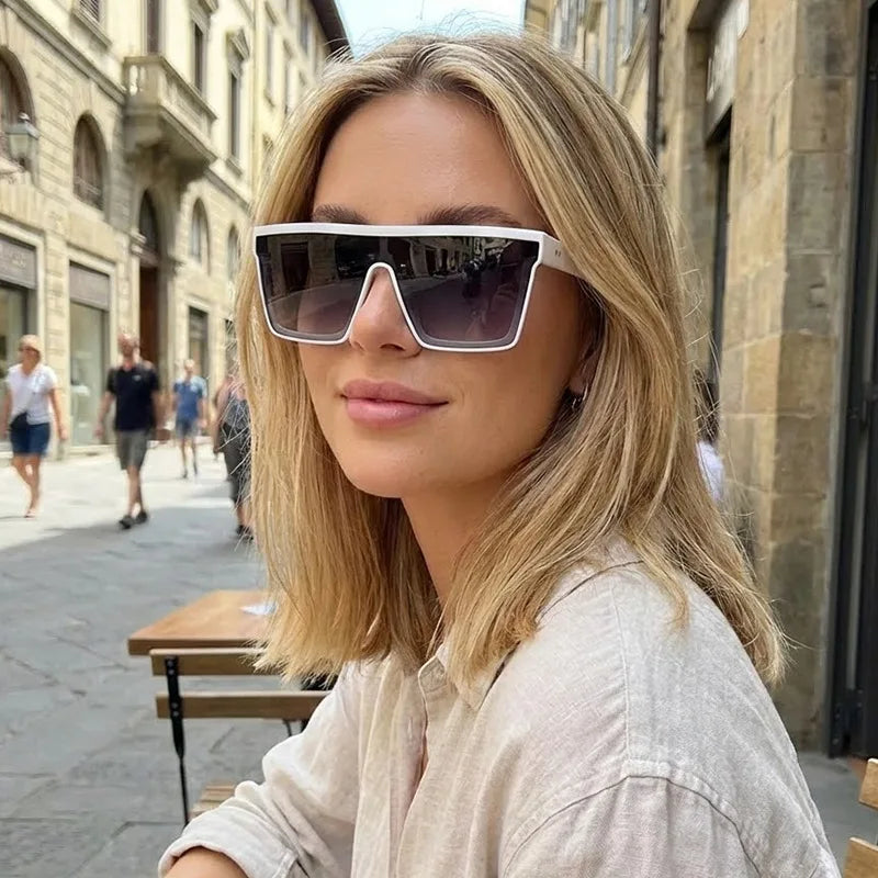 Women's Oversized Retro Sunglasses UV400 Square Sun Glasses Fashion Sunglasses PLUSH