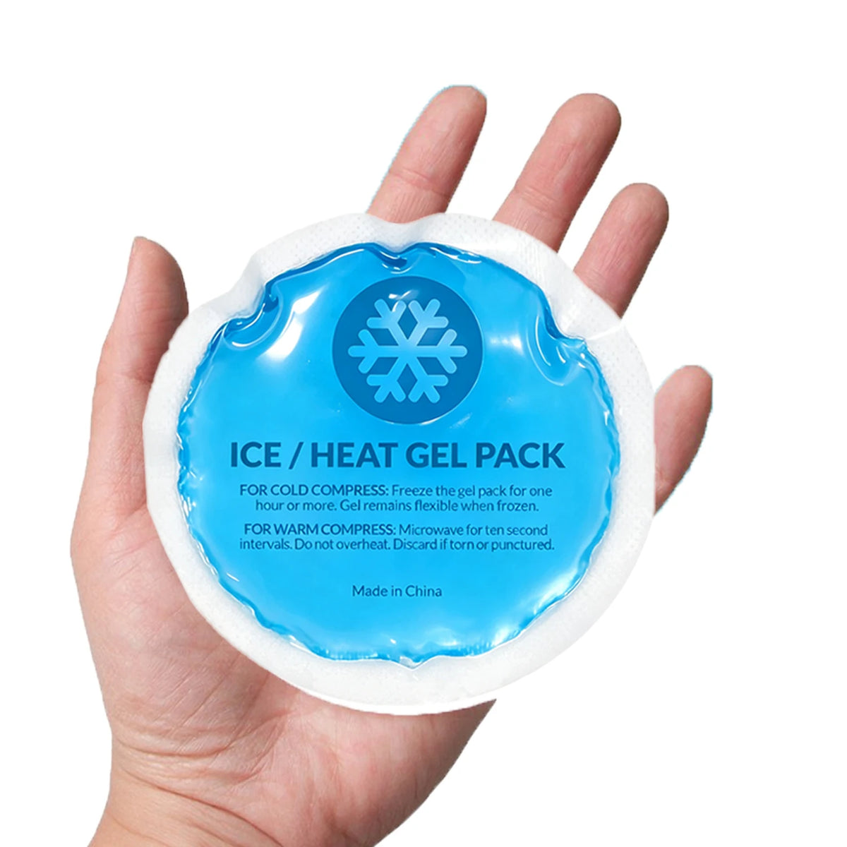Reusable Gel Ice Pack – Hot & Cold Compress with Cloth Backing Hot Cold Gel Pack PLUSH 1PC