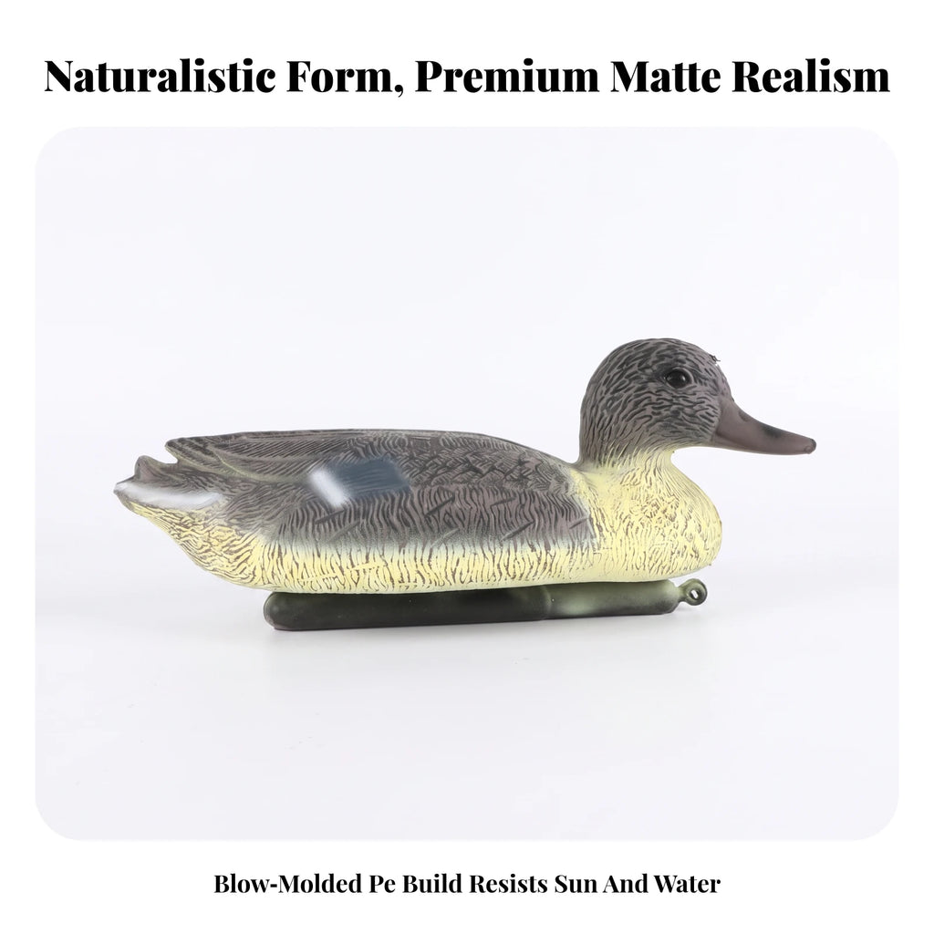 Floating Mallard Duck Decoy – Weighted Base & Weatherproof Hunting Duck Decoy PLUSH