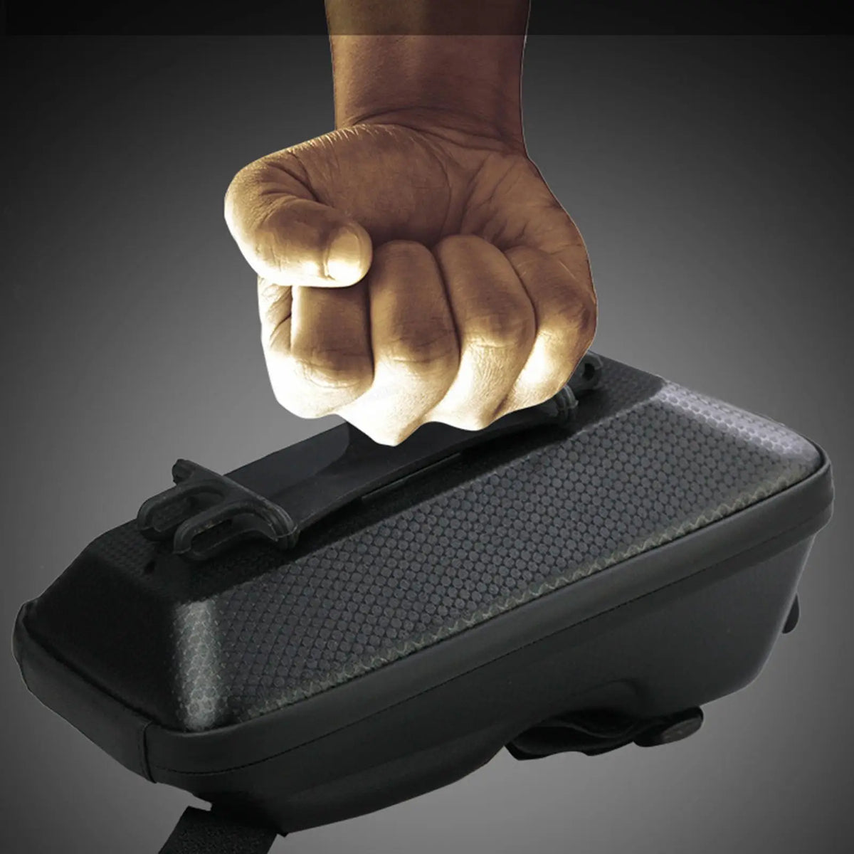 Bike Handlebar Bag – 360° Phone Mount Cycling Frame Pouch Handlebar Bike Bag PLUSH