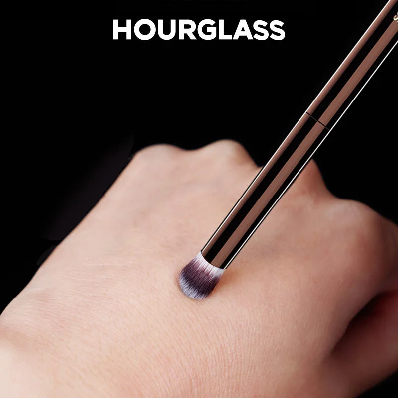 Hourglass Makeup Brush – Foundation, Blush, Eye & Bronzer Makeup Brush PLUSH