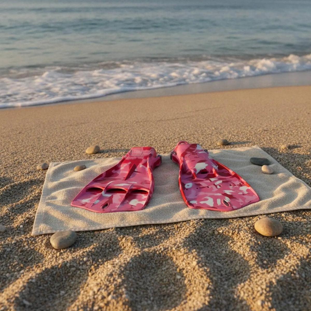Open Heel Vented Jet Diving Fins with Spring Strap Bands Diving Fins PLUSH