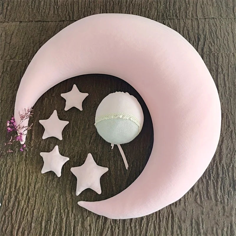 Newborn Moon Photography Prop Pillow Set – Baby Portrait Photography Prop Pillow PLUSH