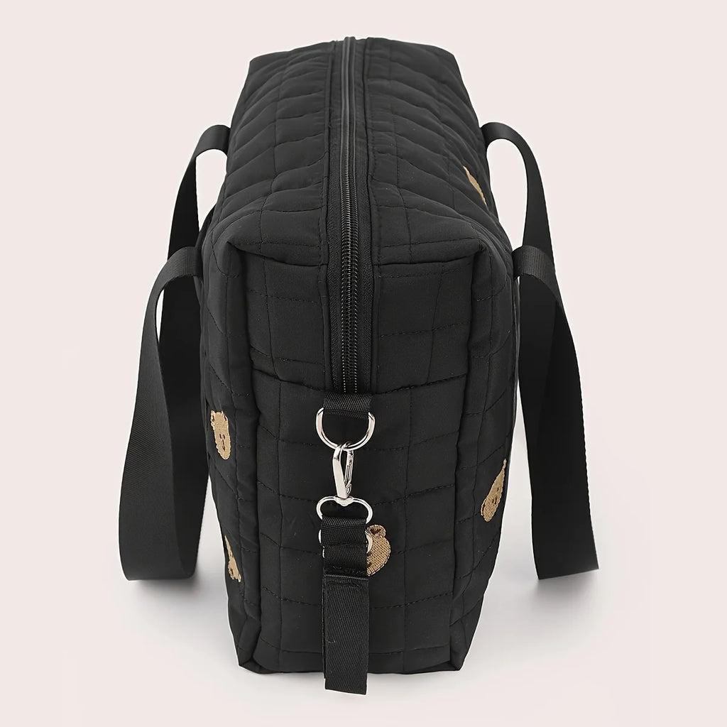 Black Bear Stroller Organizer Bag – Large Capacity for Moms Stroller Organizer Bag PLUSH