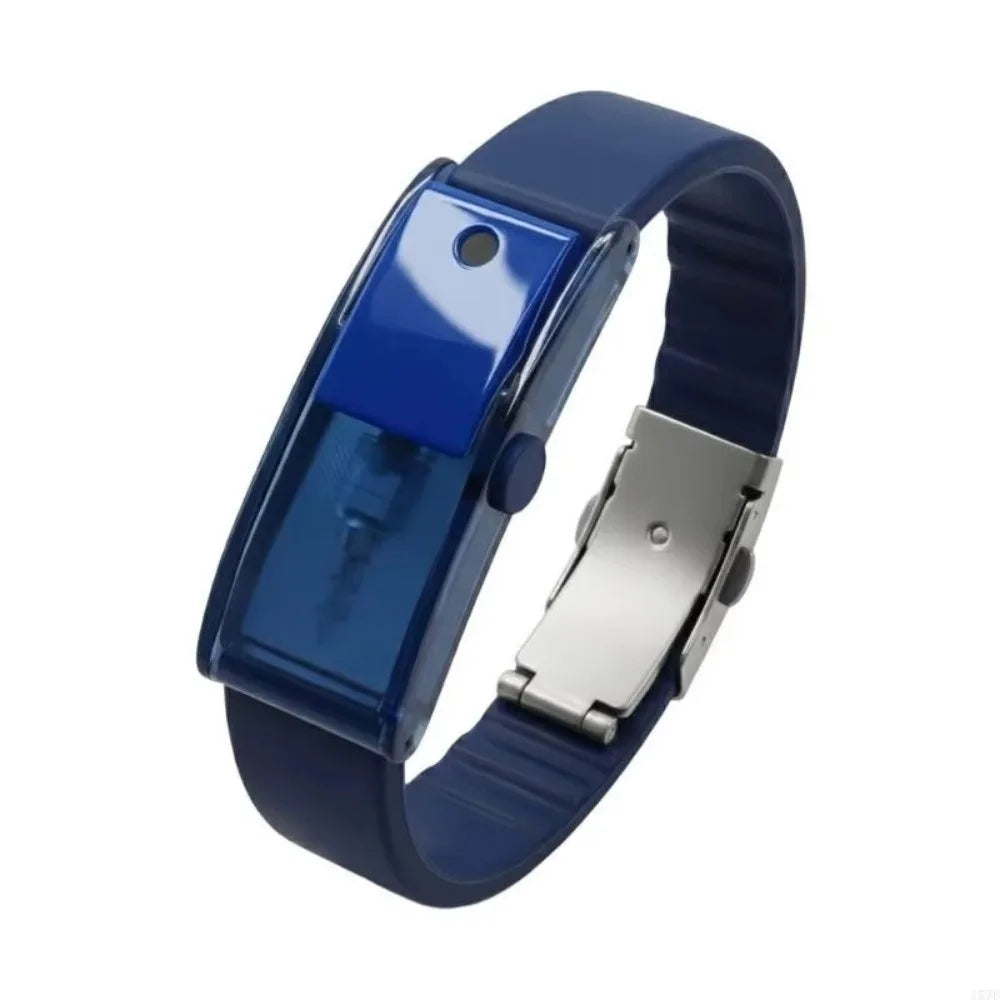 PVC Scent Diffuser Bracelet – Refillable Adjustable Wristband Scent Diffuser Bracelet PLUSH Blue