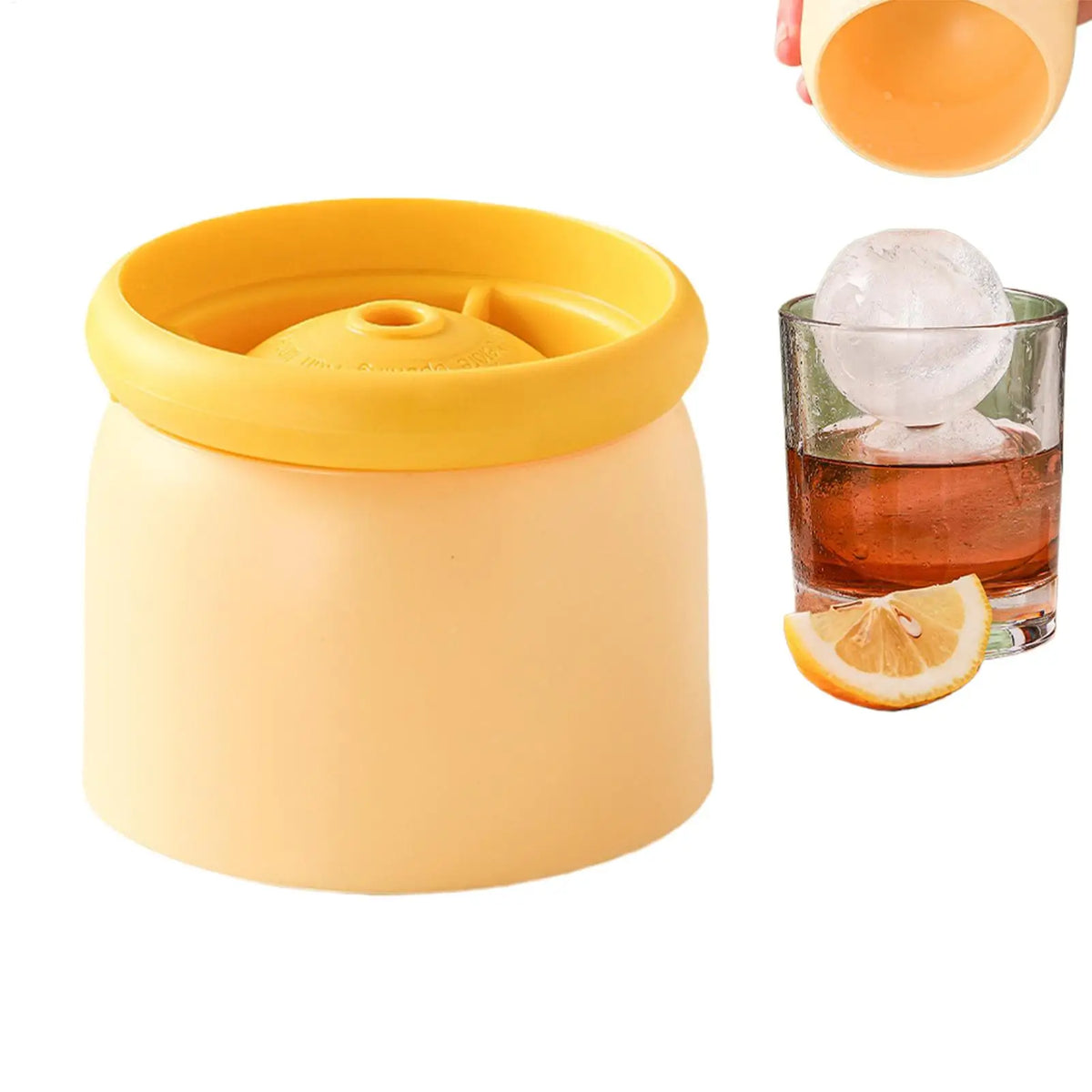 Silicone Ice Ball Mold – Sphere Ice Cube Tray for Whiskey & Cocktails Silicone Ice Mold PLUSH