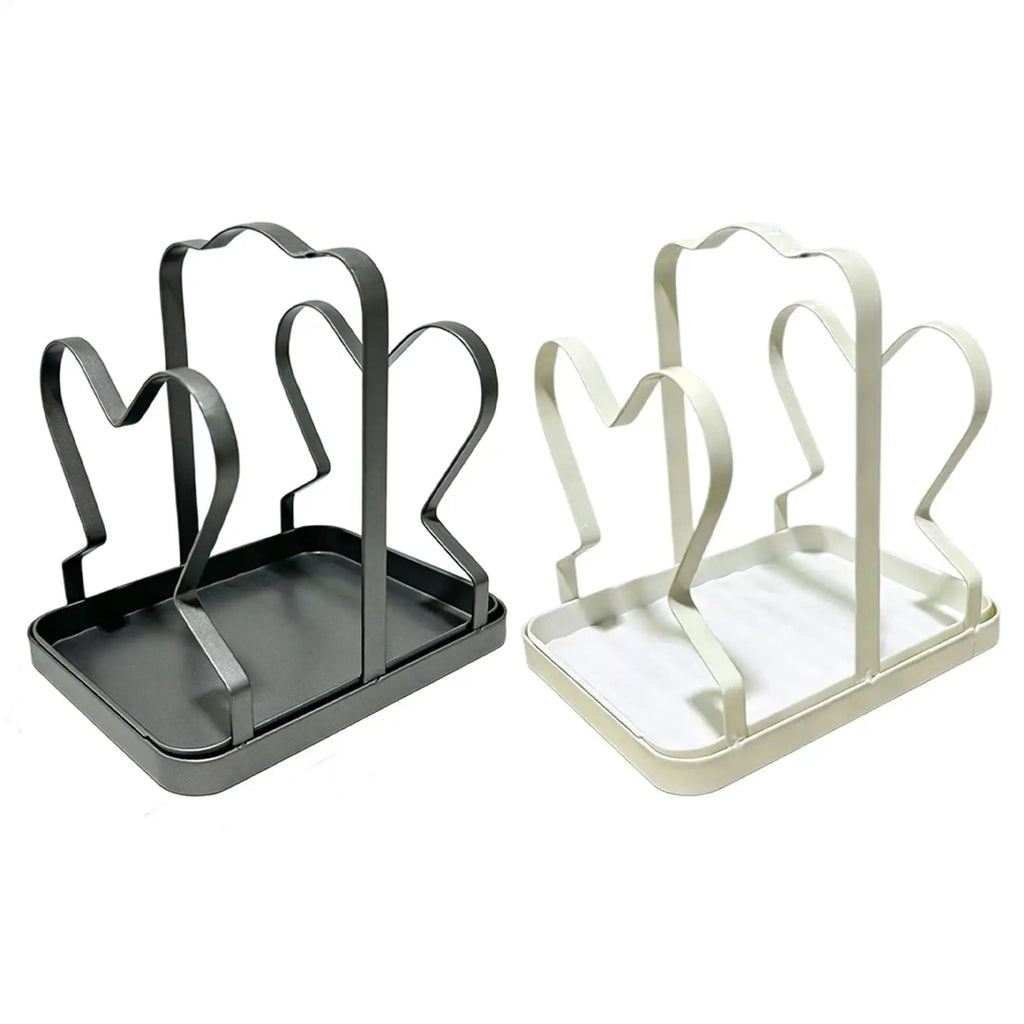 Pot Lid Holder Kitchen Organizer Rack | Countertop Storage Kitchen Lid Organizer PLUSH