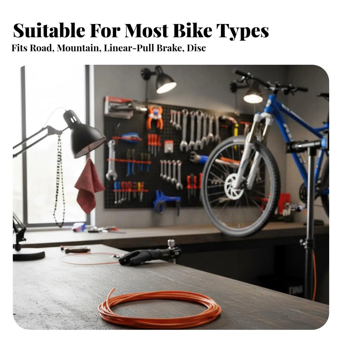 Steel Core Bike Brake Cable & Housing for Road & MTB Bikes Bike Brake Cable PLUSH