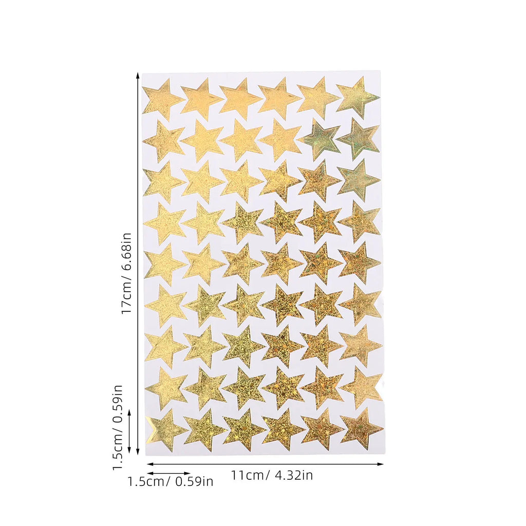 5-Sheet Tiny Star Stickers – Reward & Behavior Chart for Class Reward Stickers PLUSH