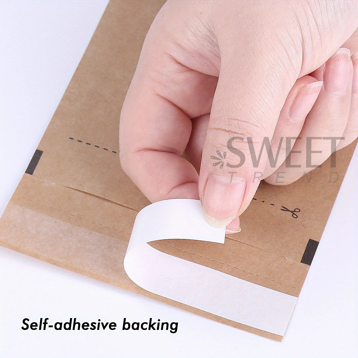 Kraft Paper Self-Sealing Sterilization Bags 50/100pcs Nail Tools Sterilization Pouches PLUSH