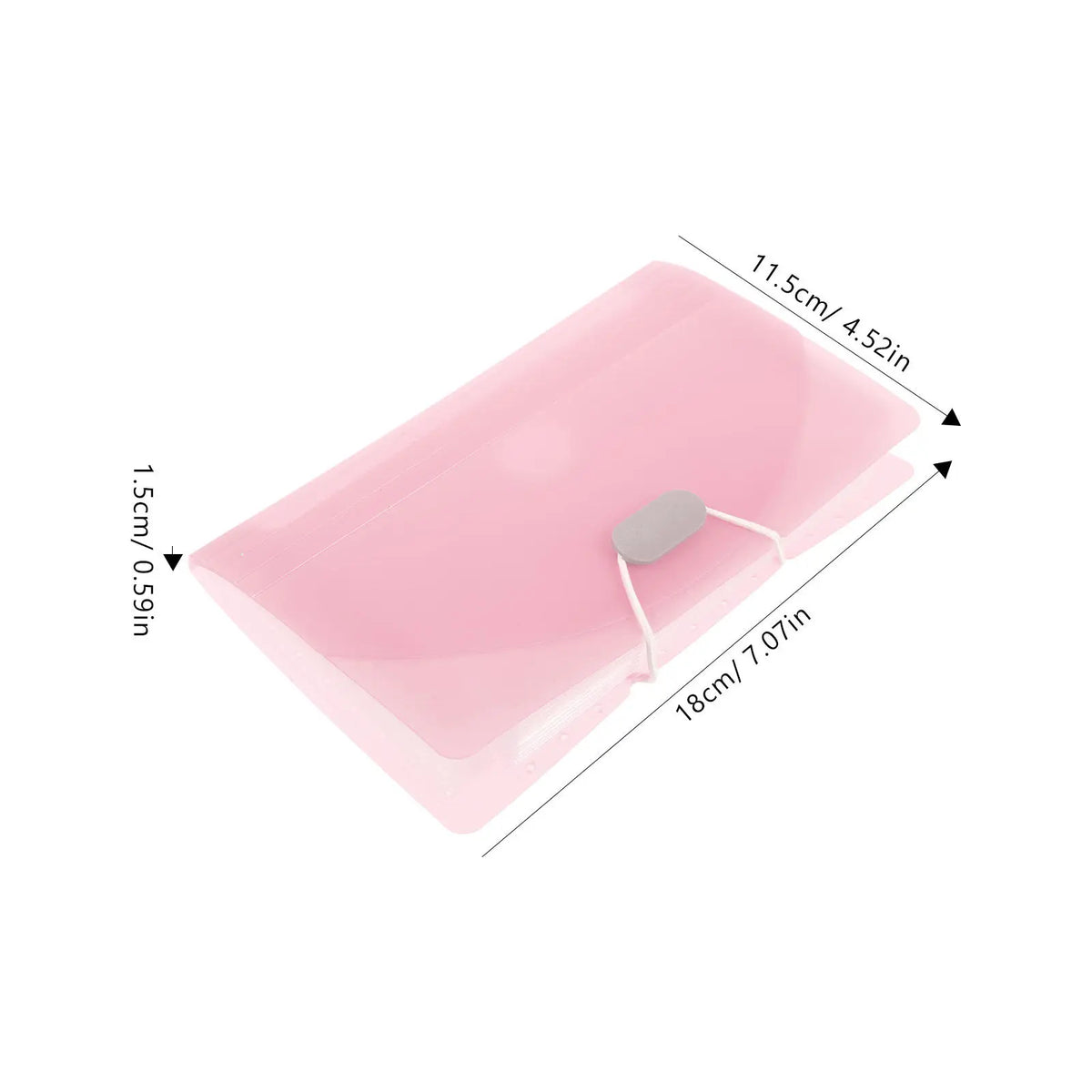 Portable Accordion File Folder Organizer – Multi-Pocket PP Accordion File Folder PLUSH Pink