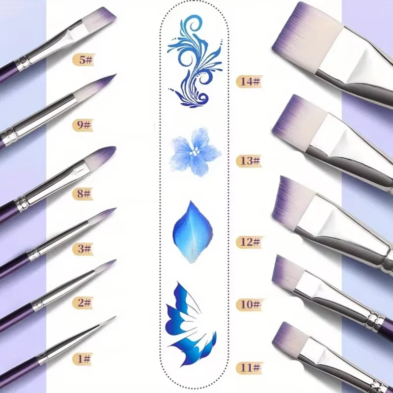 Professional Nylon Painting Brush Set – Art, Face & Body Art Painting Brush Set PLUSH