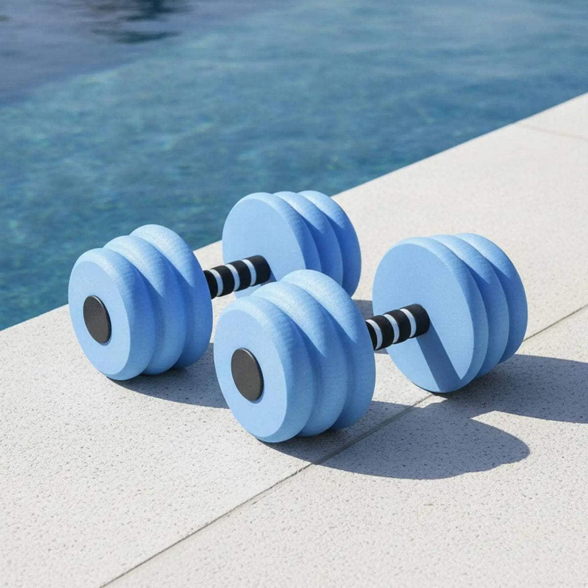 Water Aerobics Dumbbells – EVA Foam Aquatic Exercise Weights Aquatic Exercise Dumbbells PLUSH