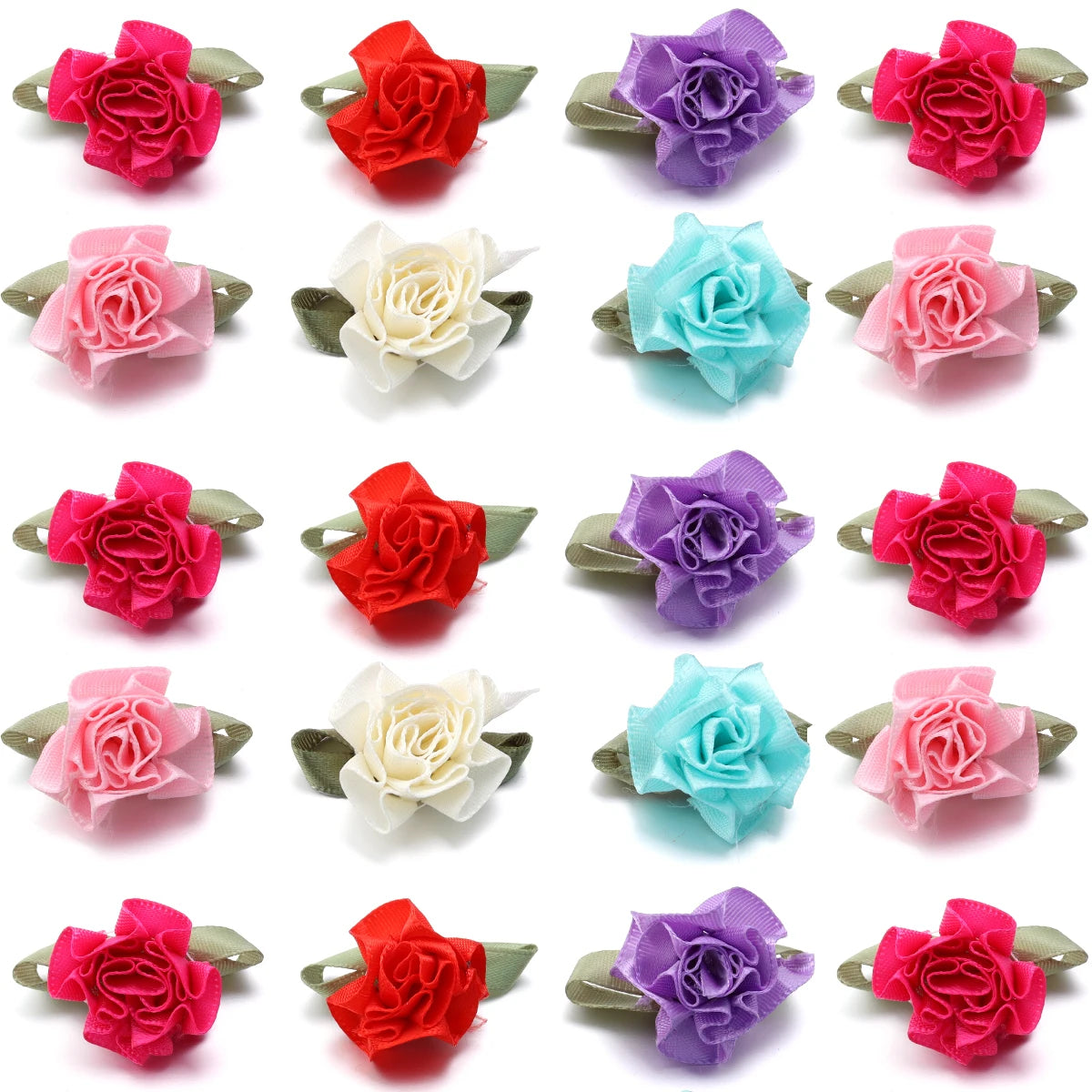 20pcs Colorful Carnation Fabric Flowers – DIY Crafts & Decor Artificial Fabric Flowers PLUSH