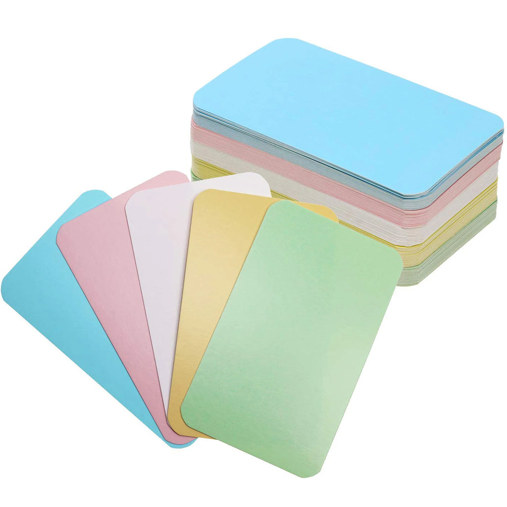 100 Blank Kraft Paper Cards – Flashcards, Gift Tags & Notes Blank Paper Cards PLUSH