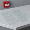 8-Pack Break Glass Alarm Cover Replacement Tiles | Transparent Alarm Glass Cover PLUSH Default Title