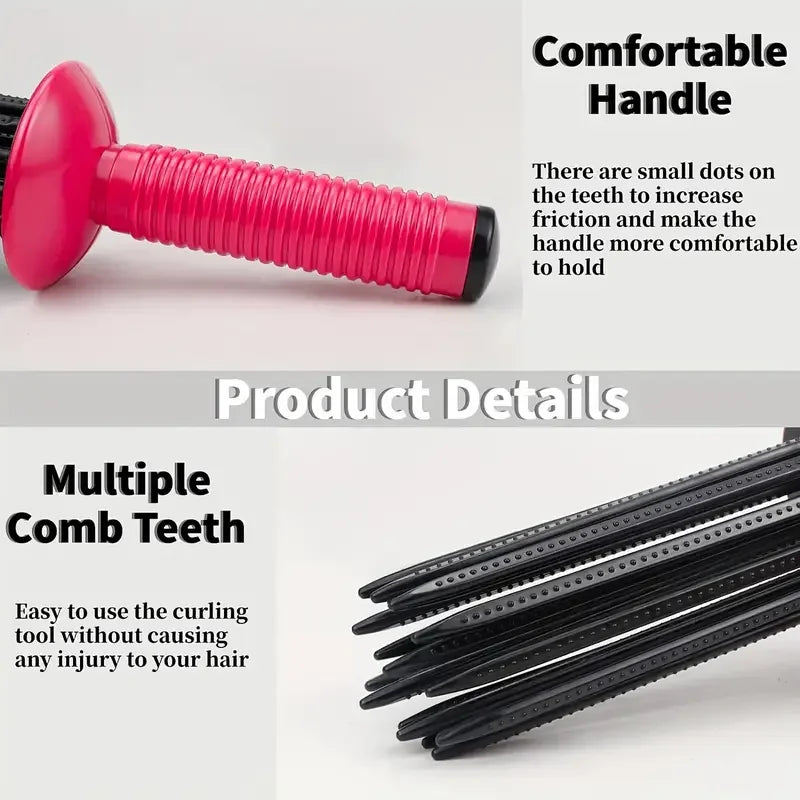 Professional Round Hair Brush – Curling & Volumizing Tool Round Hair Brush PLUSH