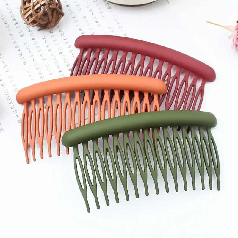 Frosted Acrylic Hair Comb Clips 15 Teeth – Candy Colors Hair Comb Clip PLUSH