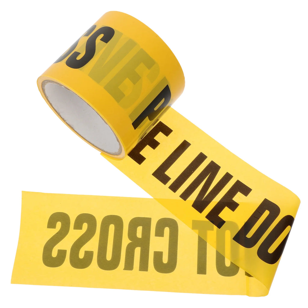 Yellow "Do Not Enter" Warning Barrier Tape | Safety & Party Safety Barrier Tape PLUSH