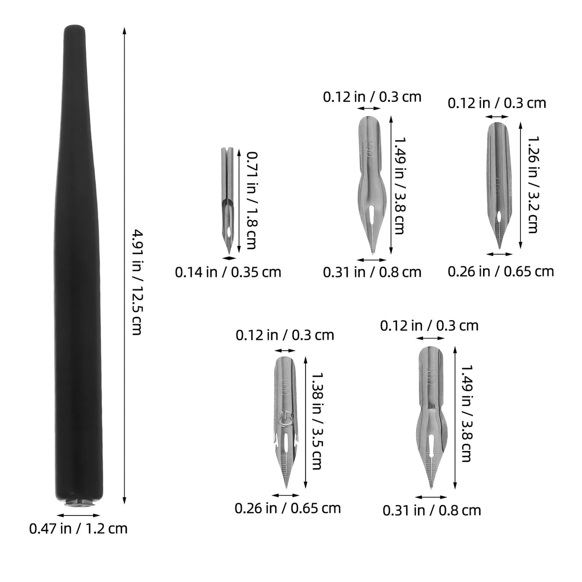 Dip Pen Set 10 Nibs & Wooden Holder – Calligraphy & Drawing Dip Pen Set PLUSH