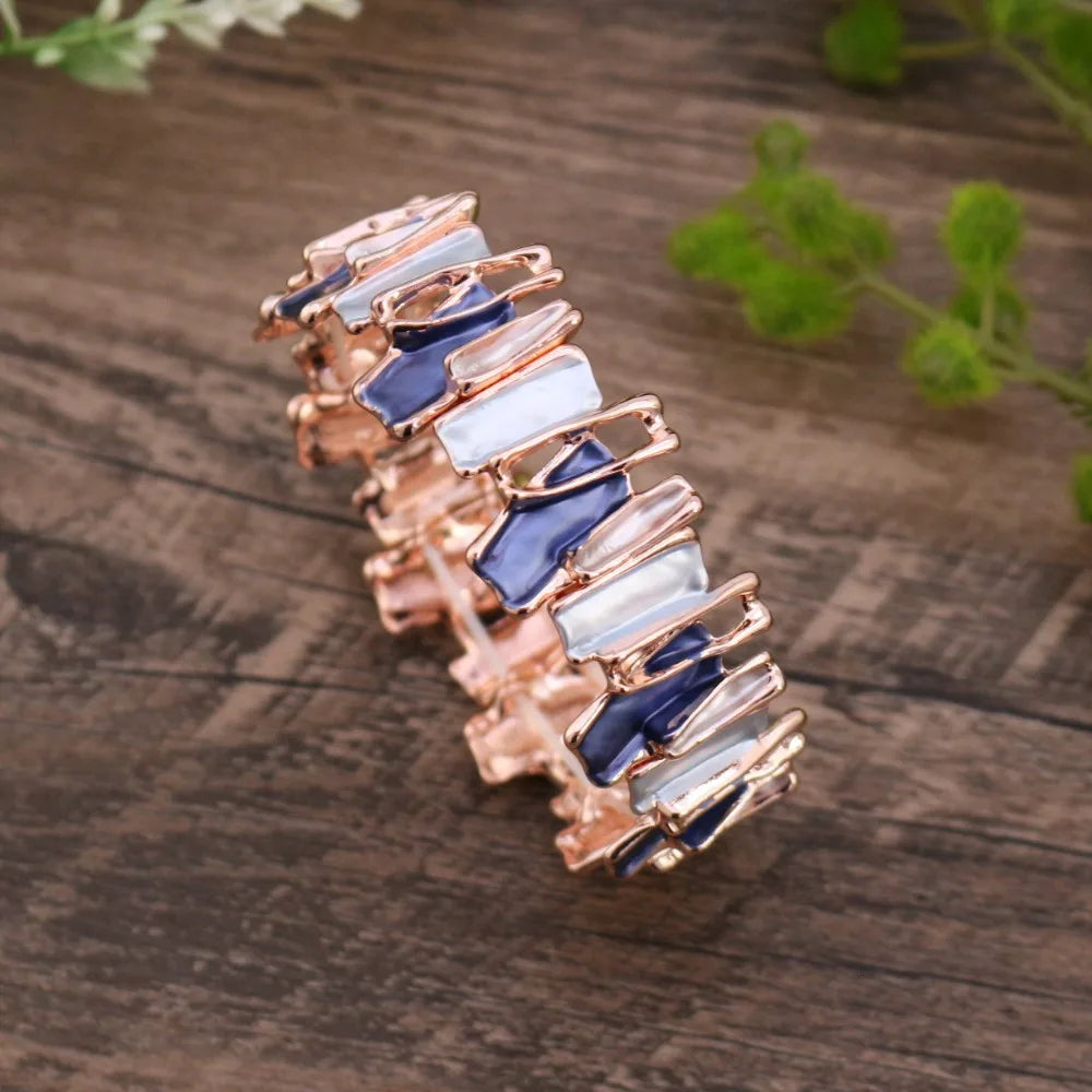 Vintage Bohemian Irregular Geometry Elastic Bangle Bracelet Elastic Bangle Bracelet PLUSH Style 10