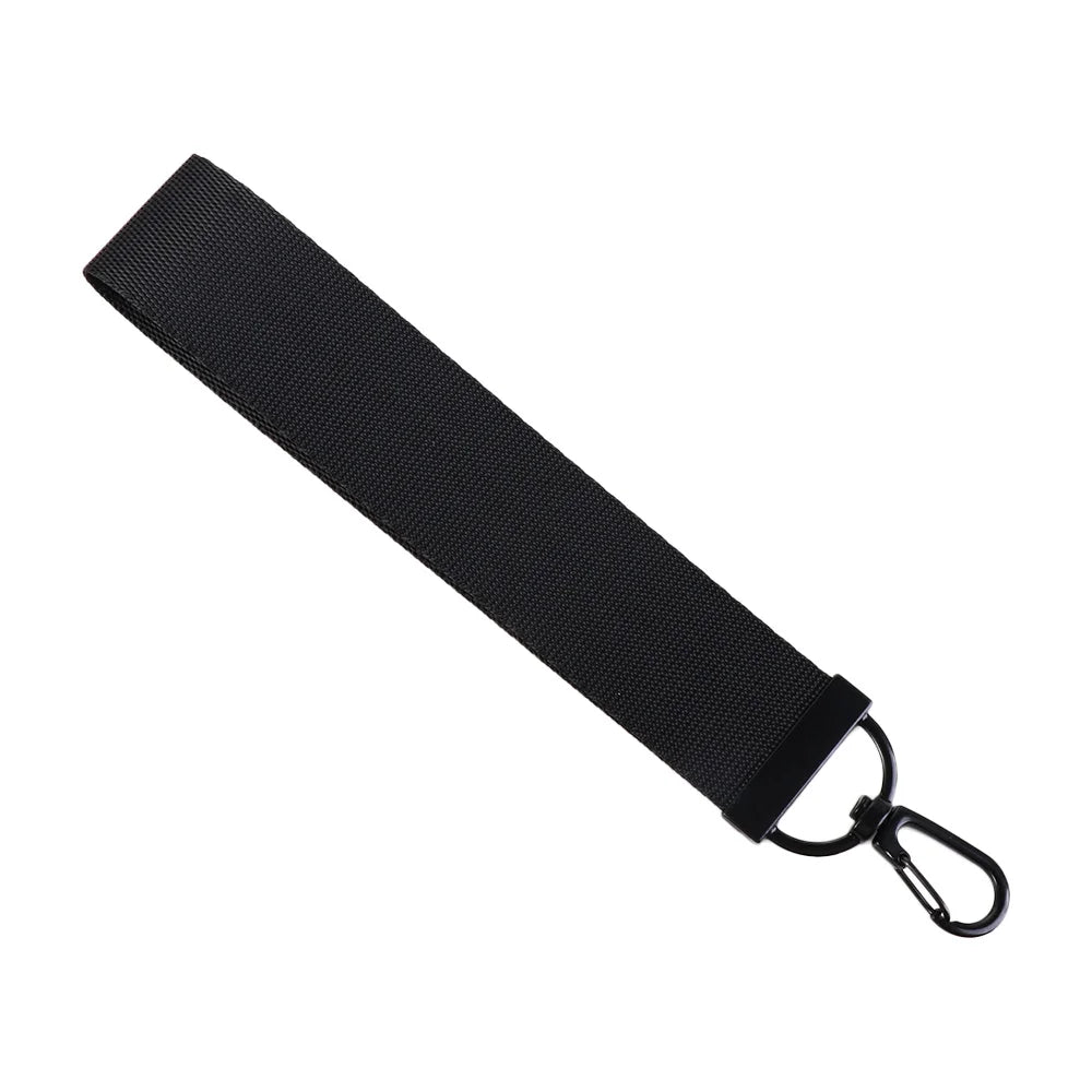 Solid Ribbon Keychain Lanyard – Bag Charm & Phone Strap Ribbon Keychain Lanyard PLUSH black