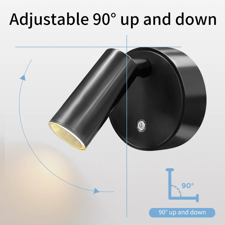 Magnetic Cordless LED Wall Lamp – Rechargeable Dimmable Light LED Wall Lamp PLUSH