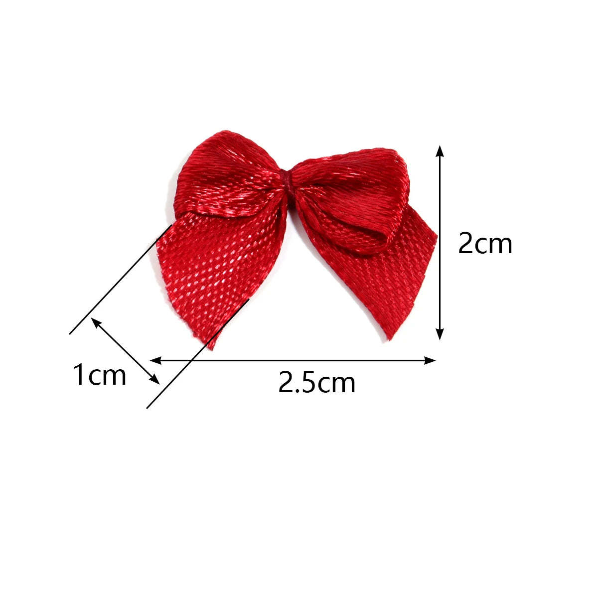100pcs Mini Swallowtail Bowknots – DIY Jewelry & Hair Accessories DIY Craft Bows PLUSH