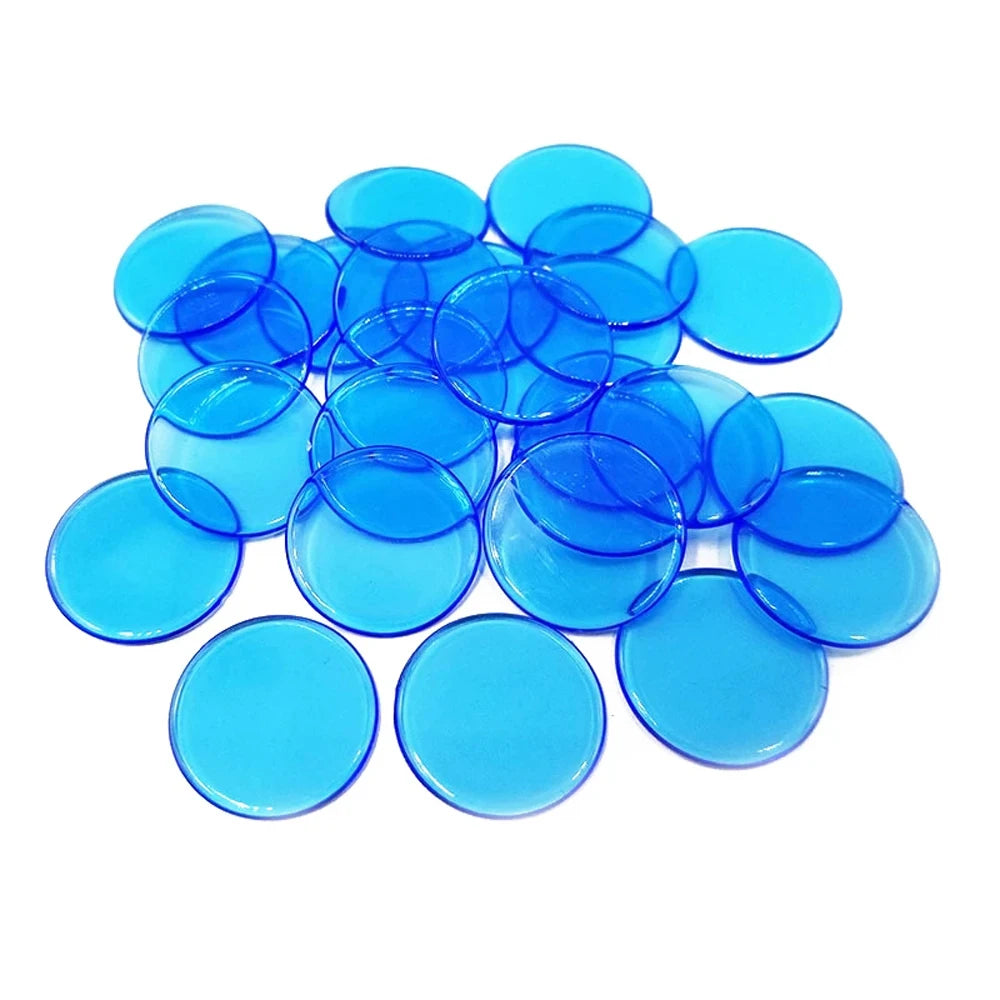 100pcs Transparent Disc Counters – Bingo Chips & Math Manipulatives Math Manipulatives PLUSH